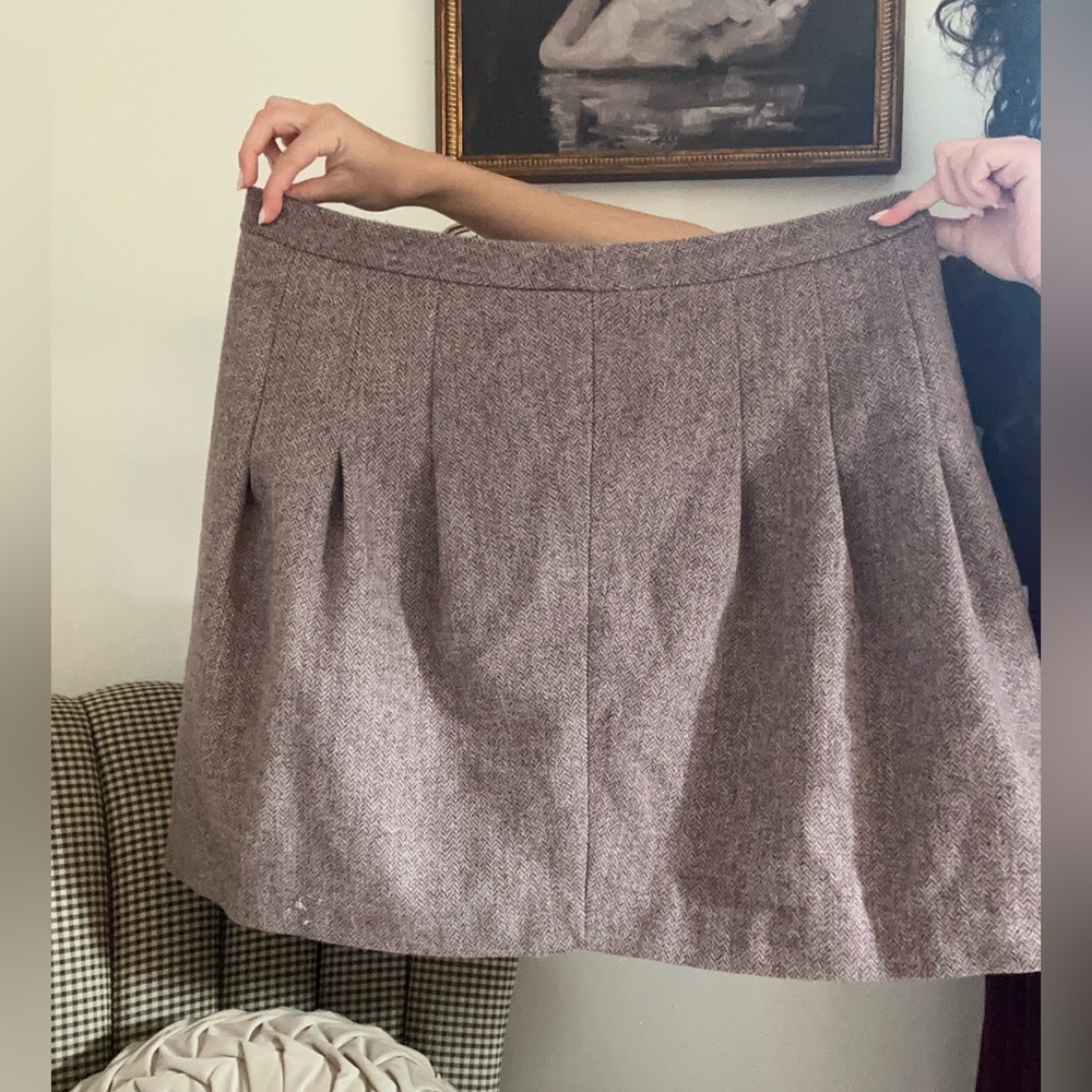 GAP pink and purple pure wool Mini Skirt
